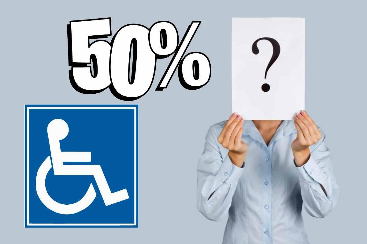 cosa spetta con invalidità civile al 50%